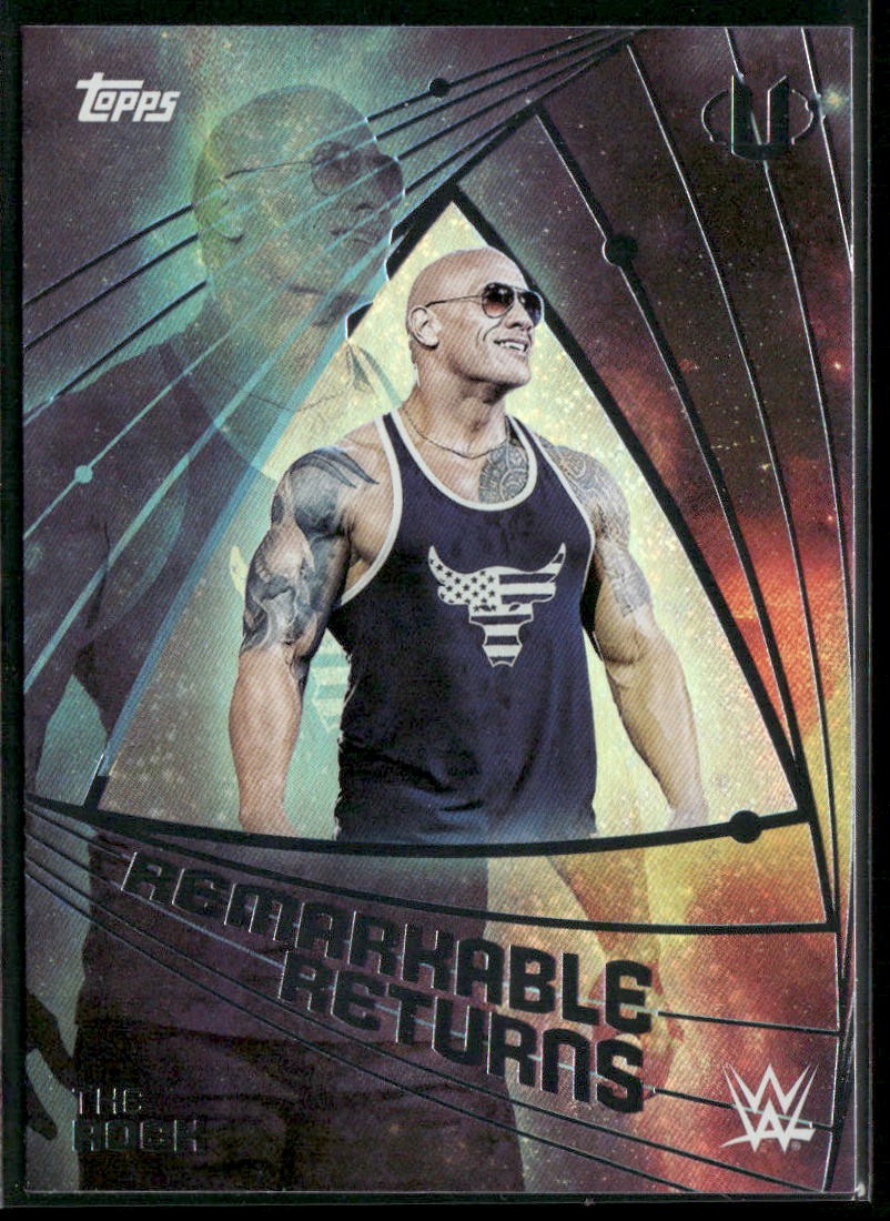 2025 Topps Universe WWE #RRE-1 The Rock Remarkable Returns