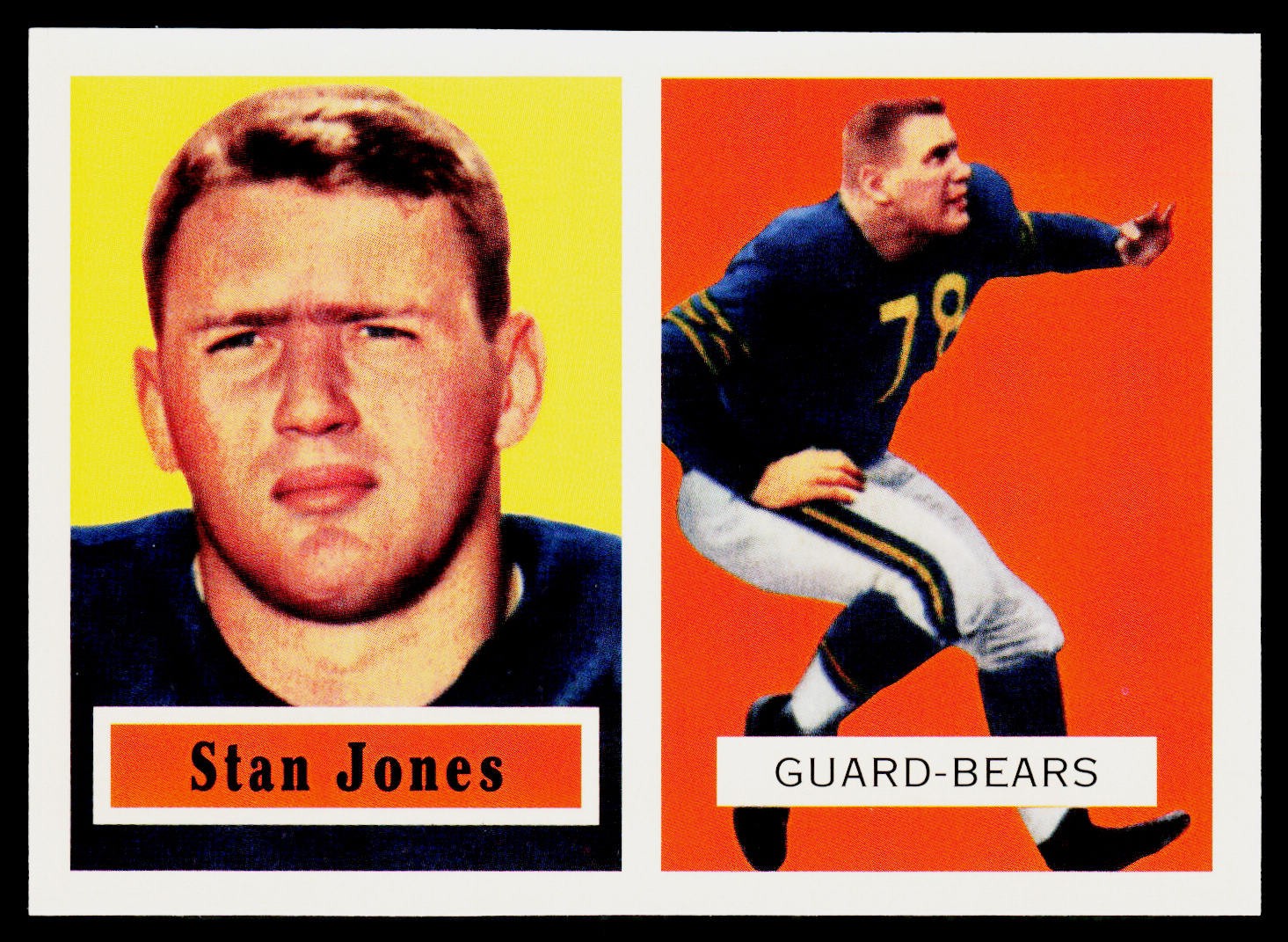 Stan Jones, 1994 Topps Archives 1957, #96, Chicago Bears,
