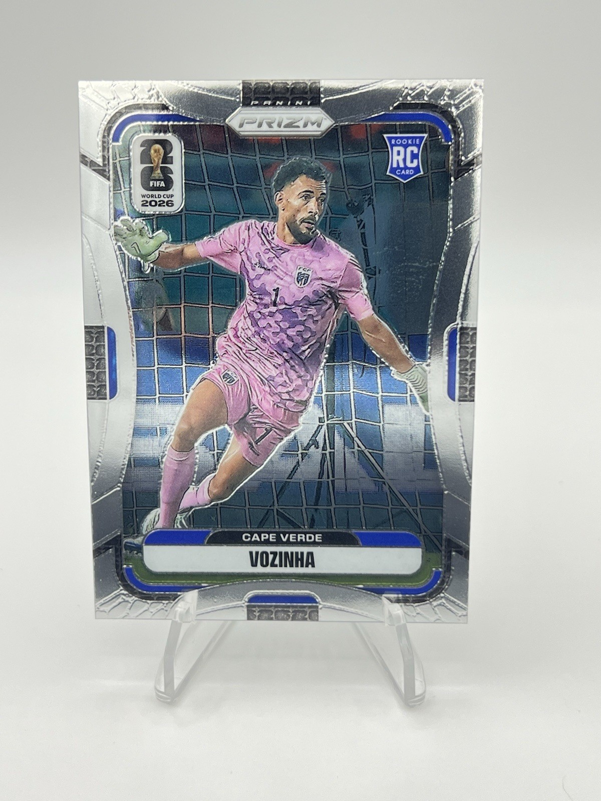 Panini Prizm FIFA World Cup 2026 Vozinha Cape Verde Silver Wave Rookie Card #178
