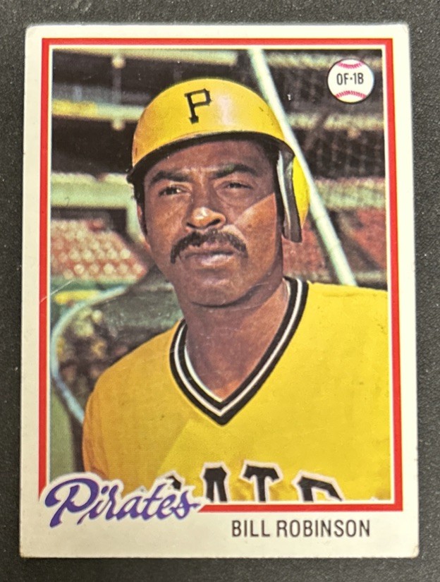 1978 Topps Bill Robinson Baseball Card #455 Pirates Poor Creased Bad Corners O/C