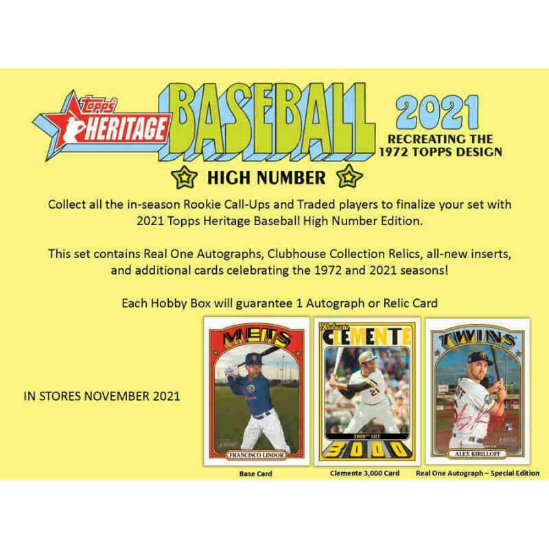 2021 Topps Heritage High Number COMPLETE BASE SET 501-700 + Biggio #216