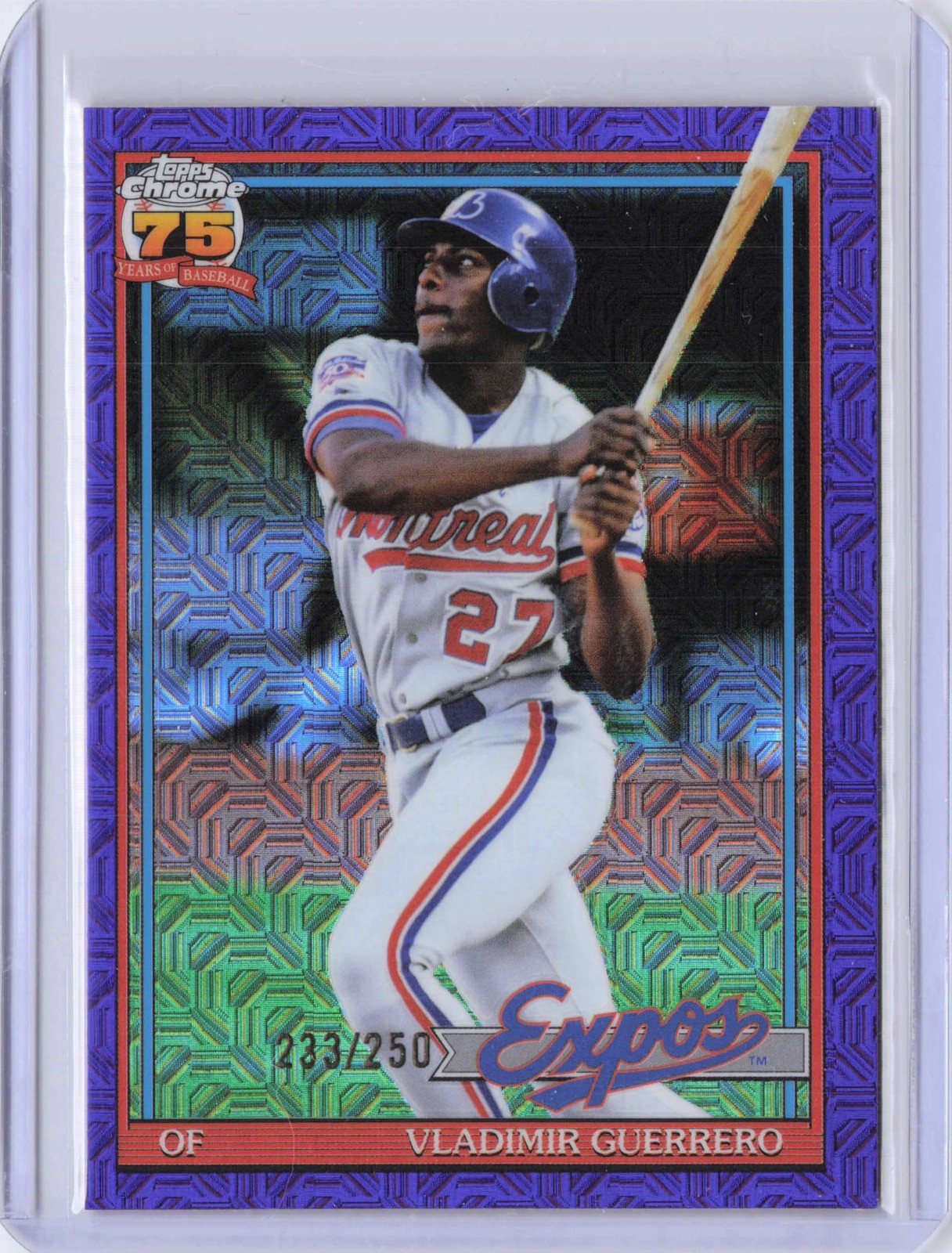 Vladimir Guerrero 1991 Anniversary Purple Mojo #/250 | 2026 Topps Series 1