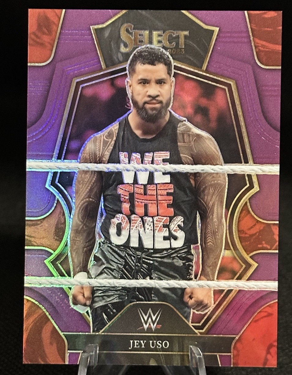 2023 Panini Select WWE Premier Level Jey Uso #153 Purple Prizm /99 🔥🔥🔥