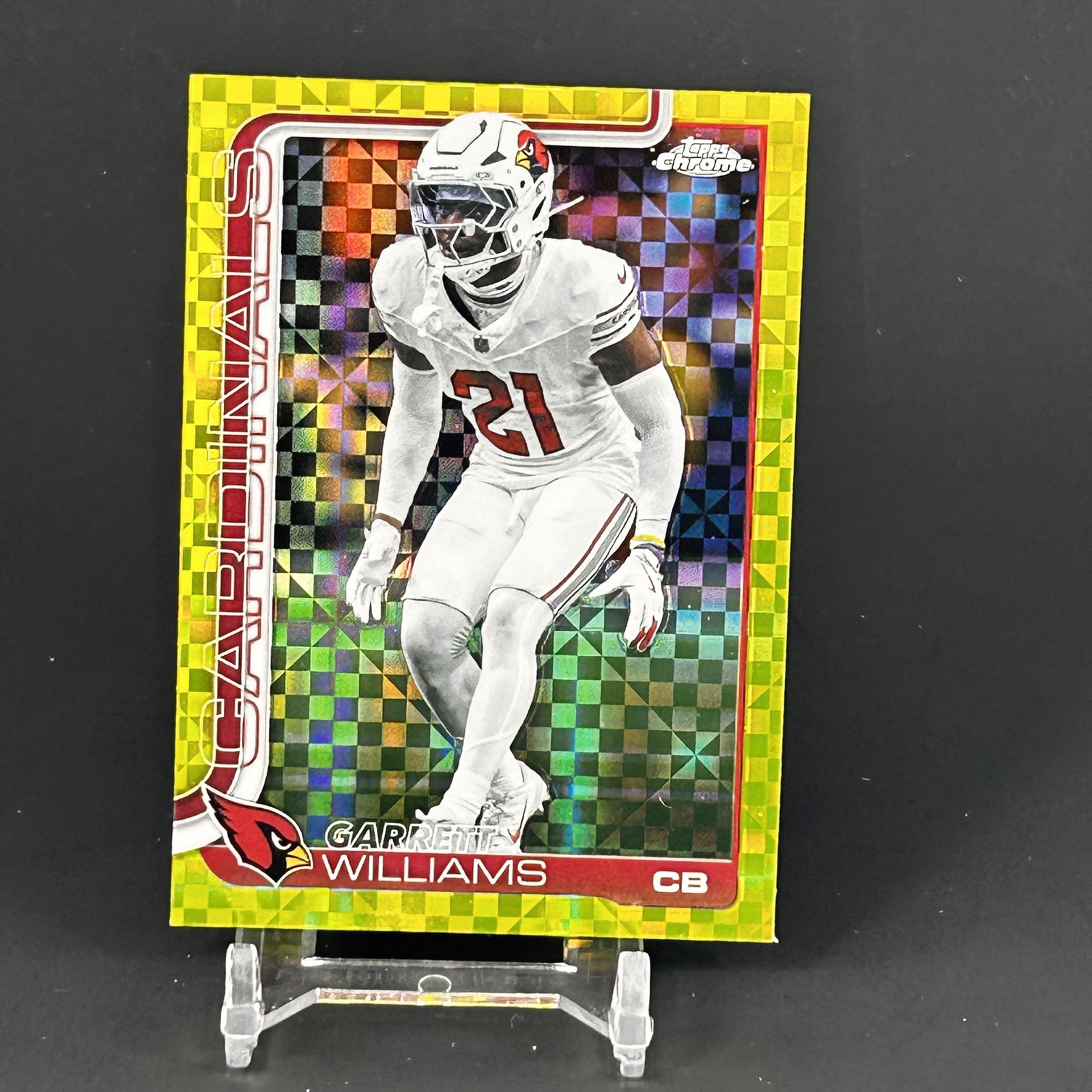 2025 Topps Chrome #6 Garrett Williams Lime Green X-Fractor