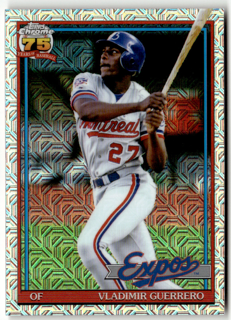 2026 Topps Chrome 75 Years MLB 91C-9 Vladimir Guerrero Mojo Baseball Card
