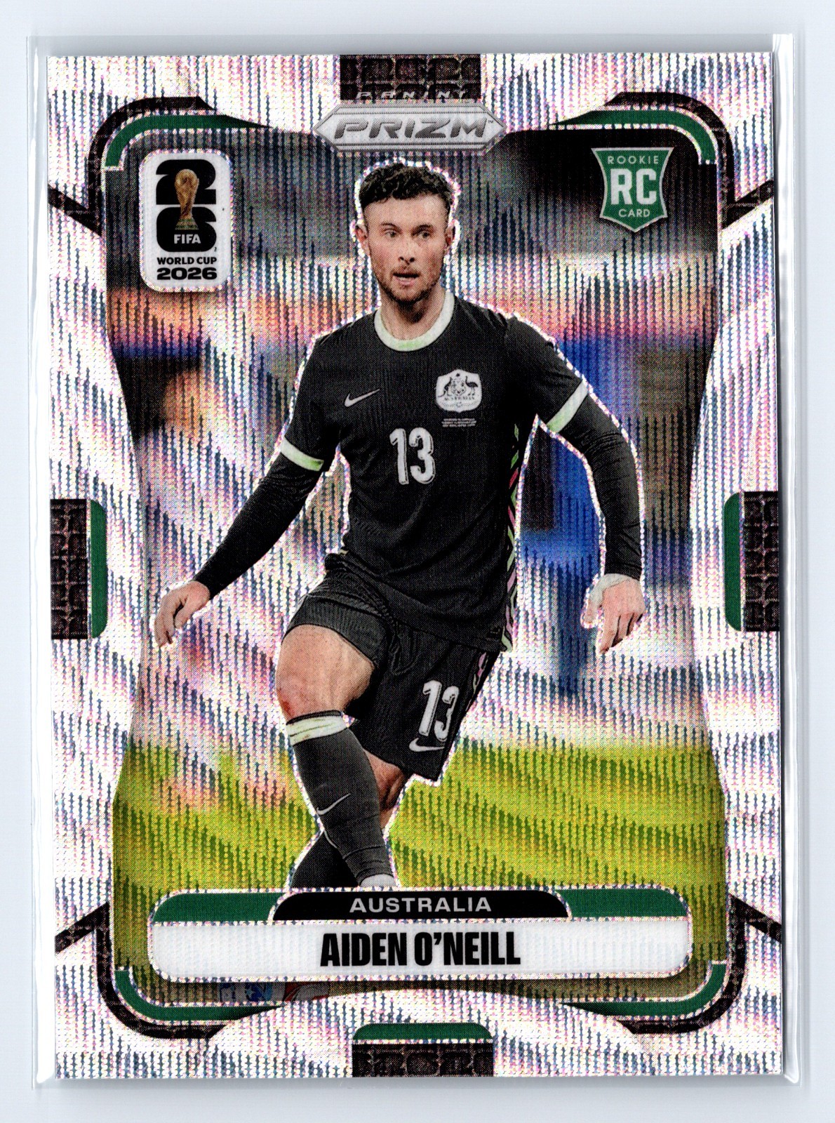 Aiden O’Neill 2026 Panini Prizm World Cup #139 Silver Wave Prizm RC Australia