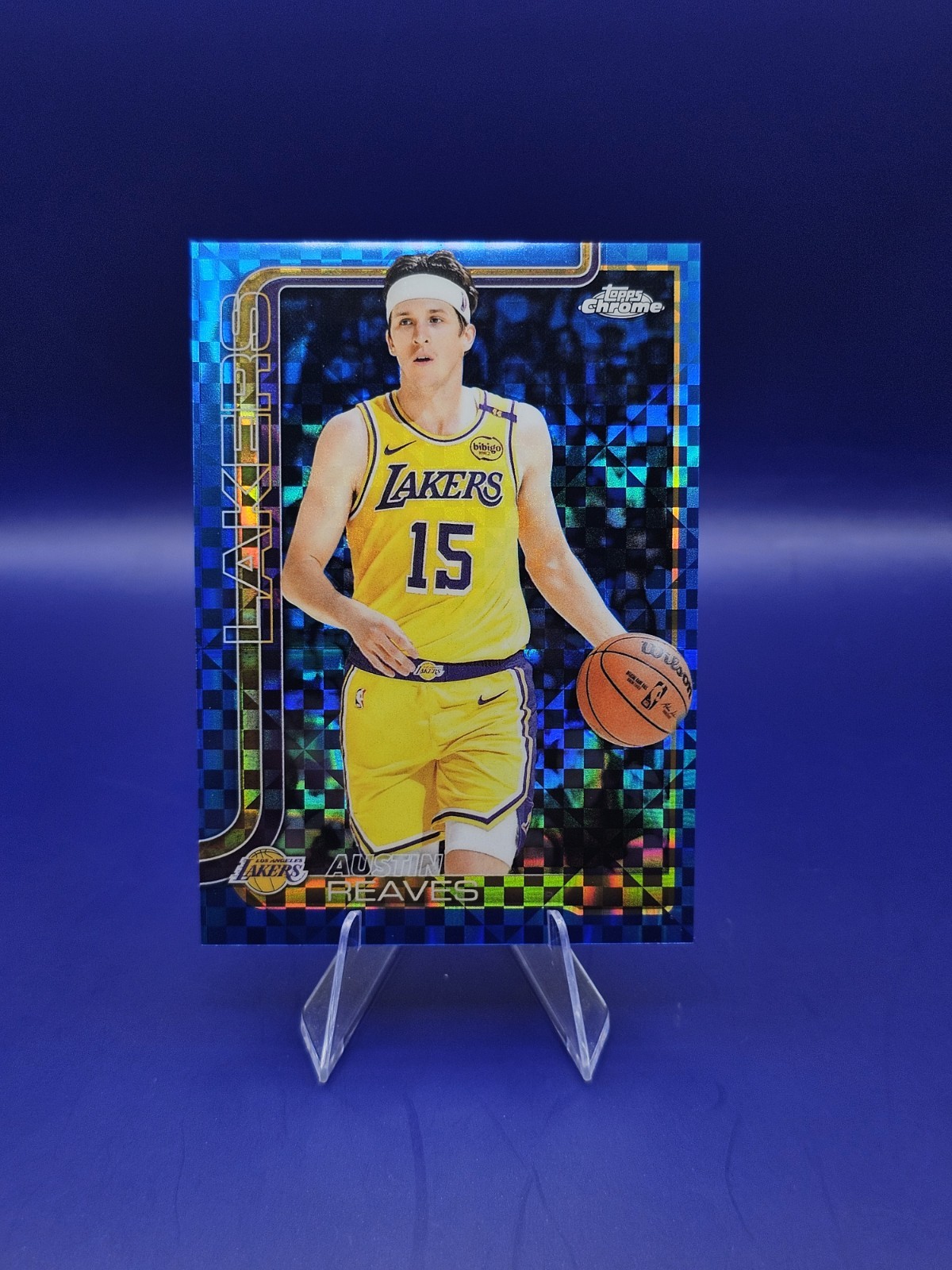 2025-26 Topps Chrome – Austin Reaves #126 Blue X-Fractor