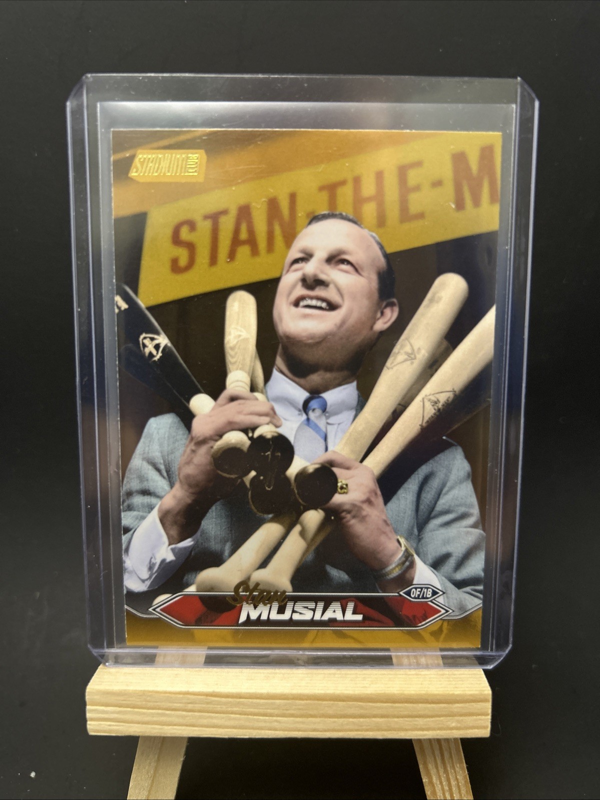 2024 Topps Stadium Club Gold Foil Stan Musial #266 HOF St Louis Cardinals