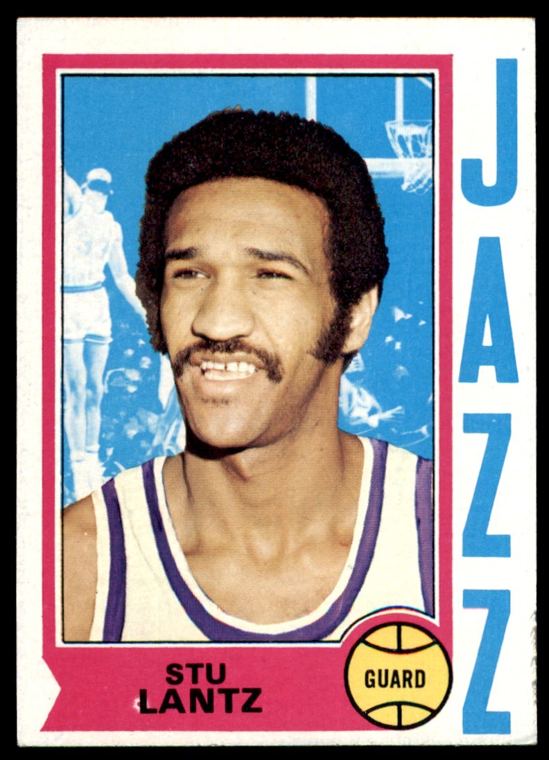 1974-75 TOPPS STU LANTZ NEW ORLEANS JAZZ #101 EX