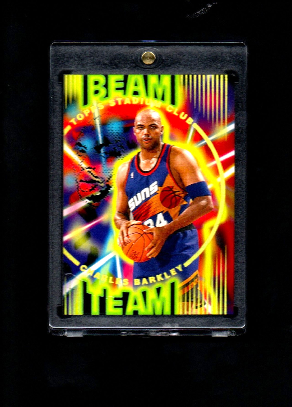 1996 Topps Stadium -Beam Team Charles Barkley Fine Die Cut. STUNNING!