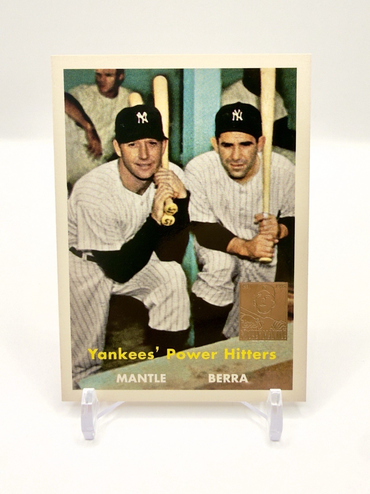 Yankees Power Hitters Mantle /Berra 1996 Topps #407
