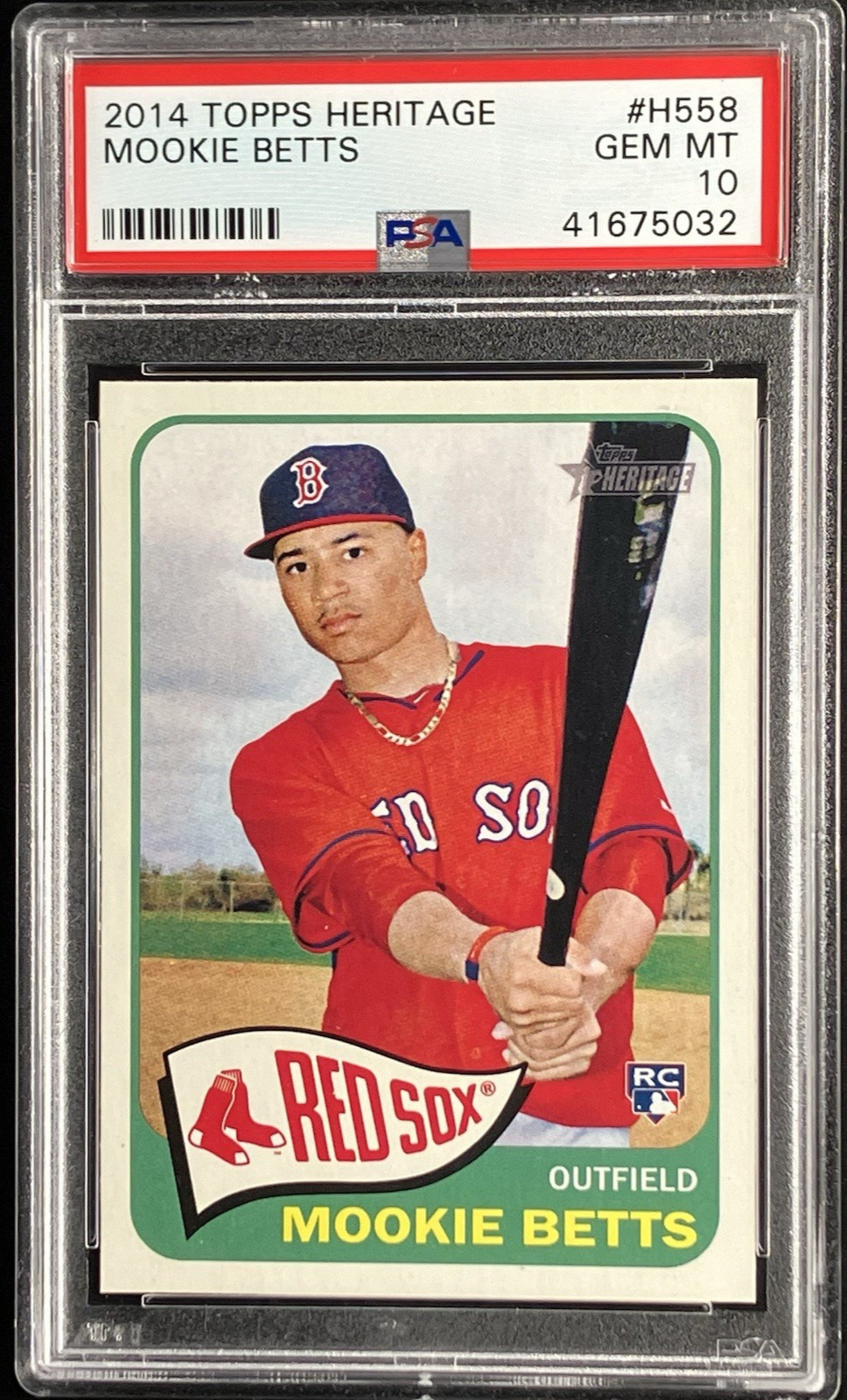 2014 Topps Heritage High Number – Mookie Betts #H558 (RC)