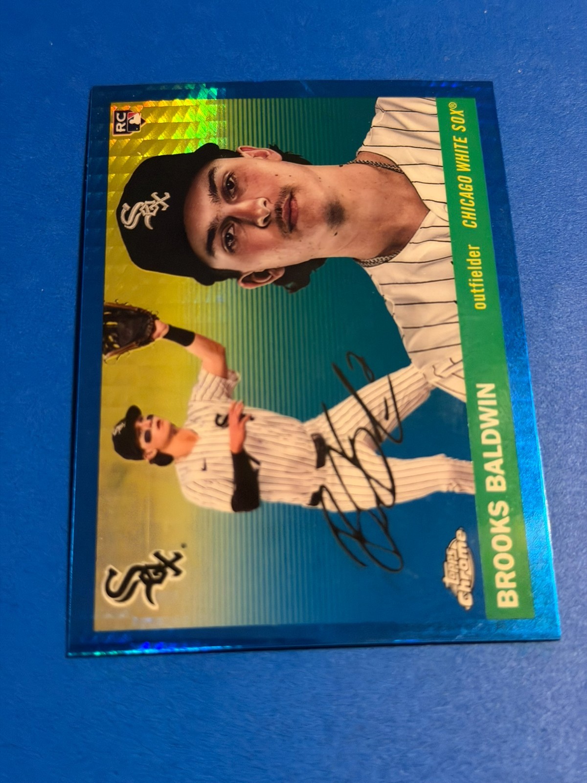 2025 Topps Chrome Platinum – Brooks Baldwin #252 Blue Prism Refractor RC