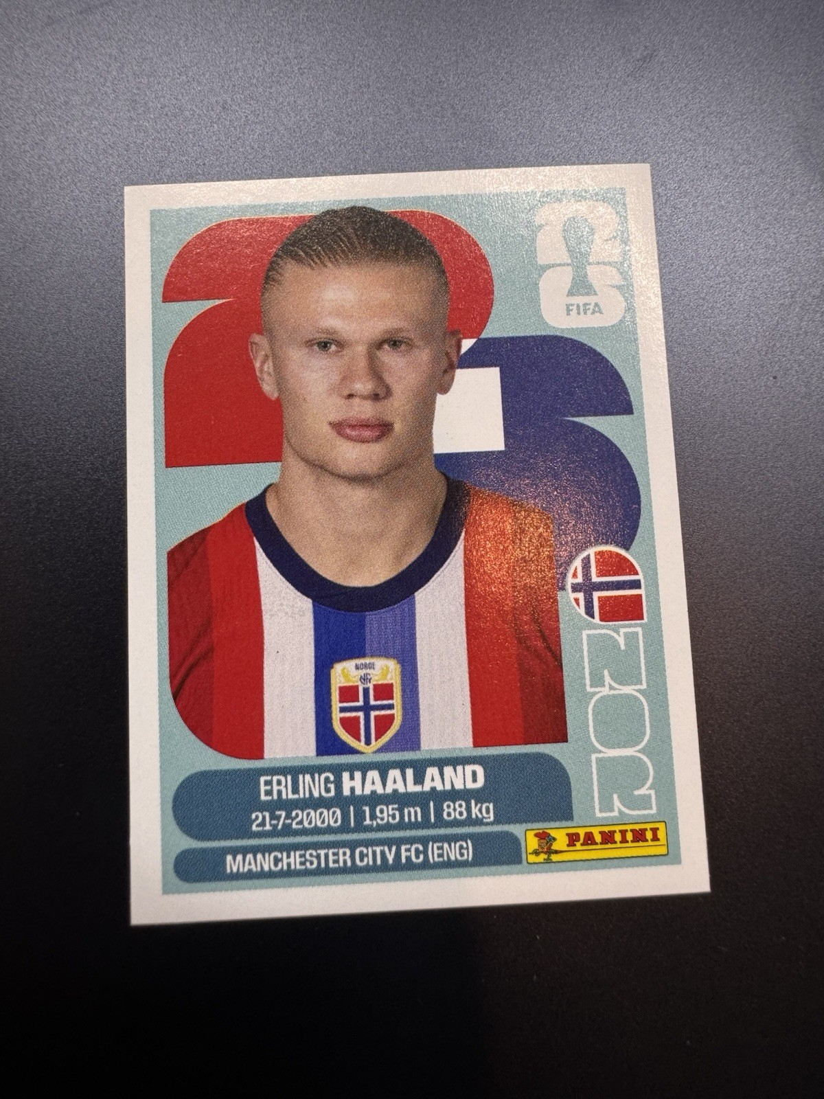 2026 Panini Fifa World Cup USA Erling Haaland Sticker