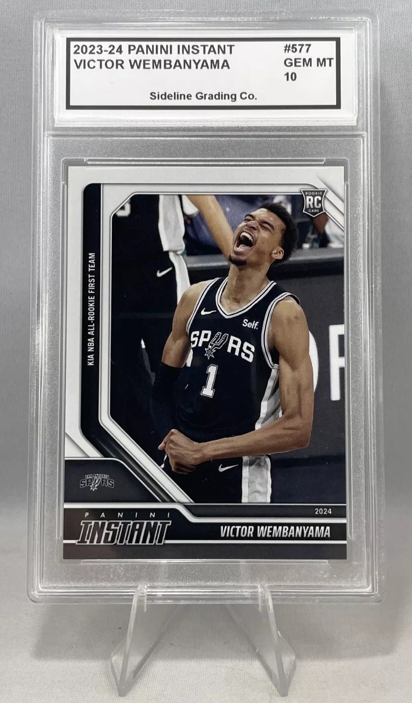 Victor Wembanyama Rookie Graded Gem Mint 10 2023-24 Panini NBA All-Rookie Team