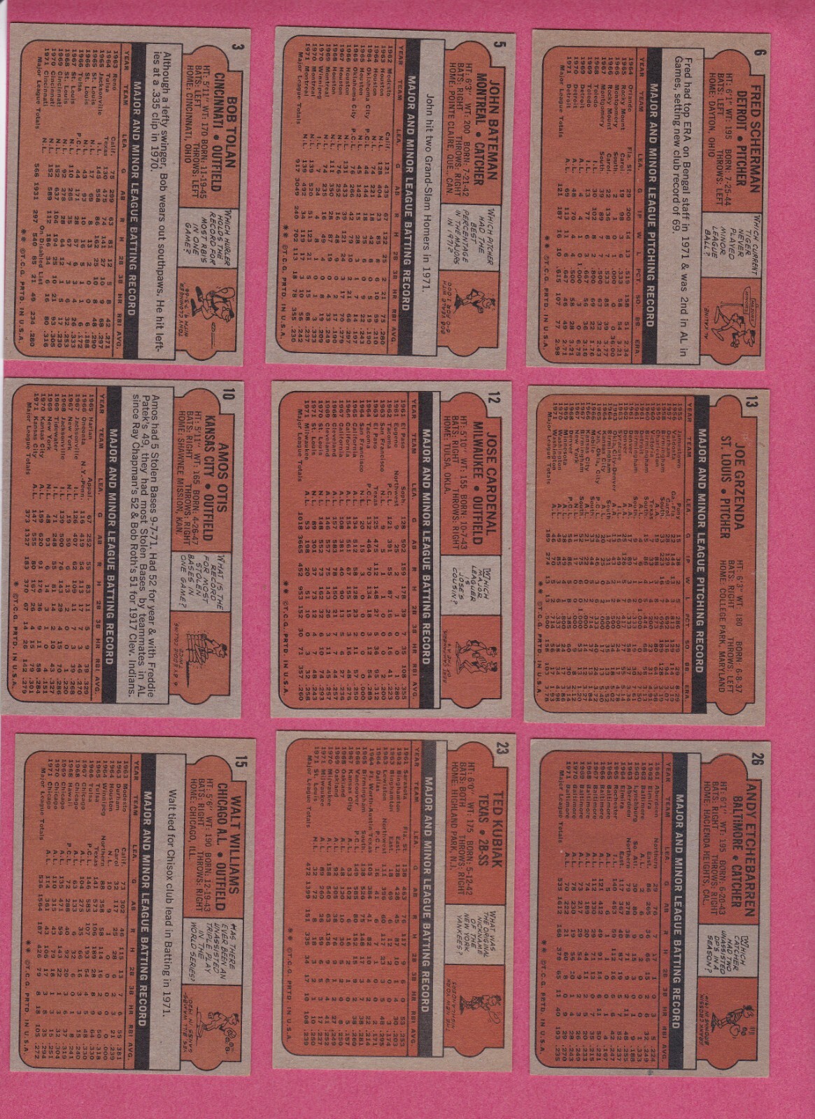 1972 Topps Baseball Cards – mostly EX+ to EXMT commons, #2 – 249