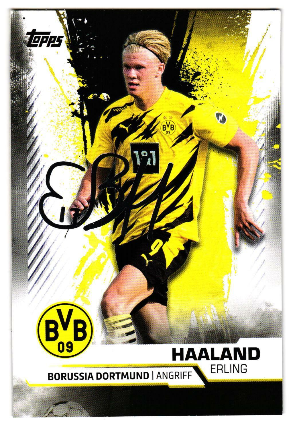 2020-21 Topps Borussia Dortmund BVB Team Set Toploaded Erling Haaland