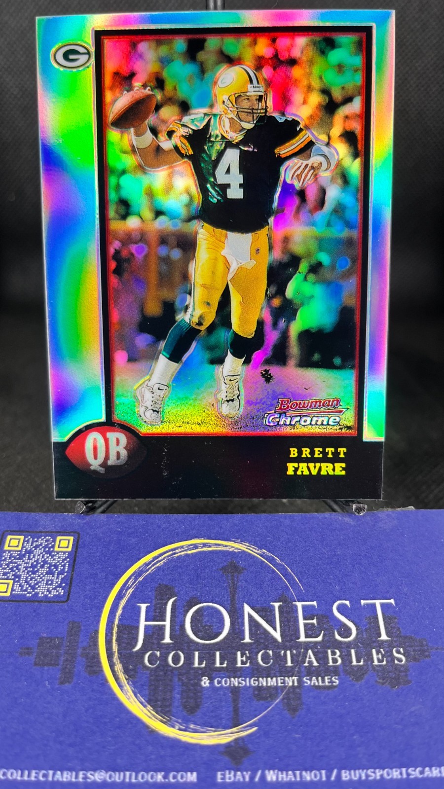 Brett Favre – 1998 Bowman Chrome Refractor #125