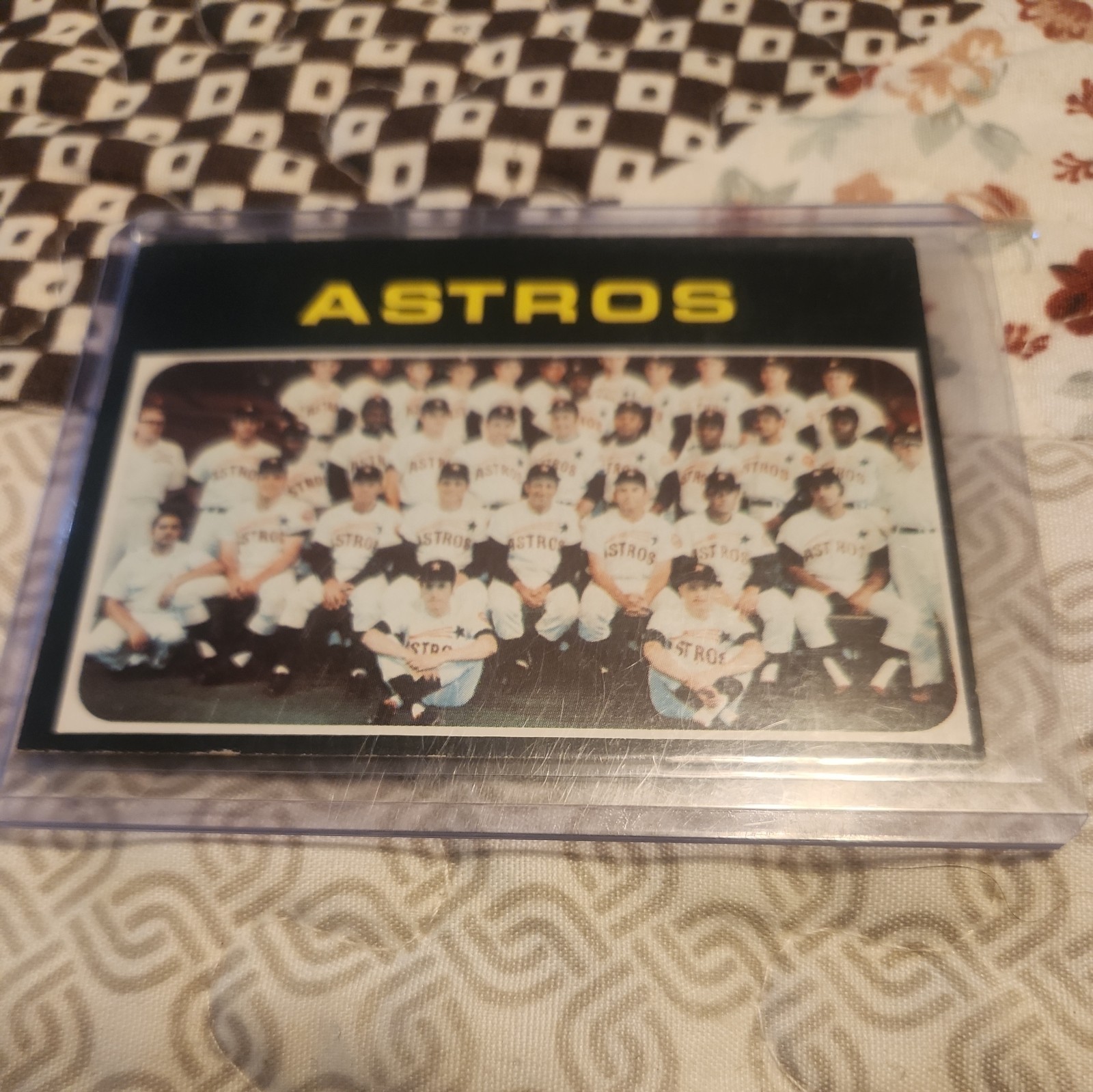 1971 TOPPS #722 TEAM CARD – ASTROS – HIGH # ~ VERY NICE -NO CREASES