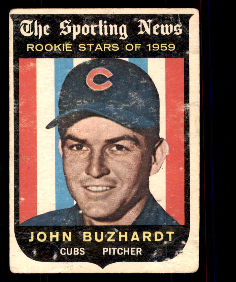 1959 Topps Baseball #118 John Buzhardt PR (Filler) *RC5