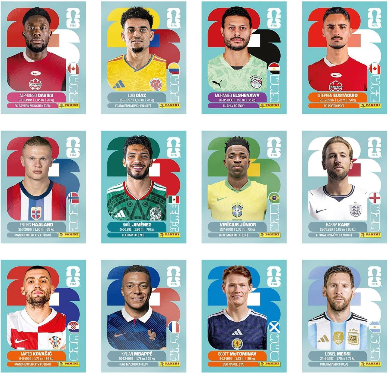 2026 Panini world cup stickers US Version – Individual stickers