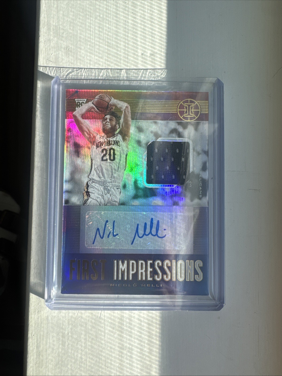K293,932 – 2019-20 Panini Illusions First Impressions Jersey Auto #25 Nico Melli