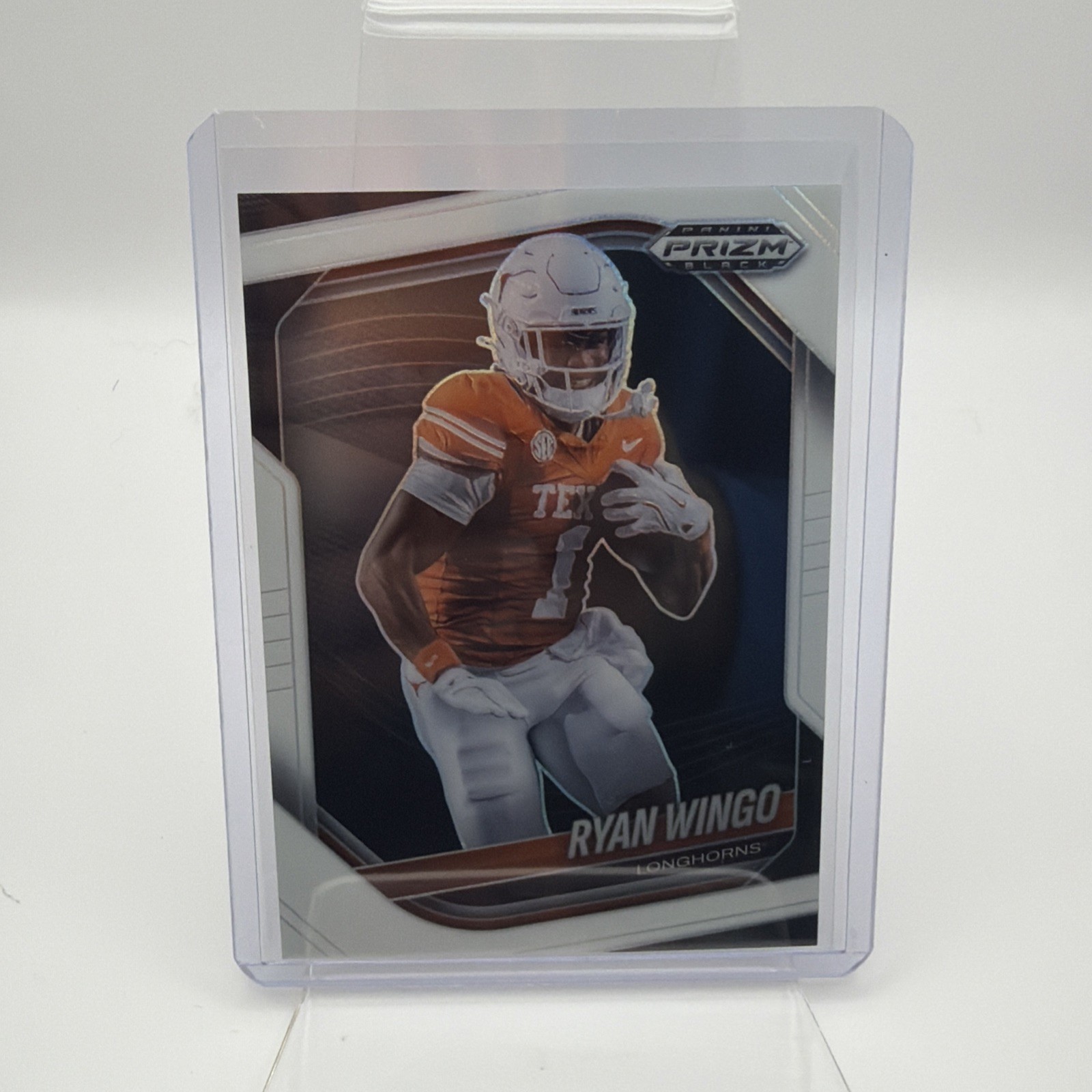 Ryan Wingo 2025 Panini Prizm Black #176 White Prizms /175 Texas Longhorns