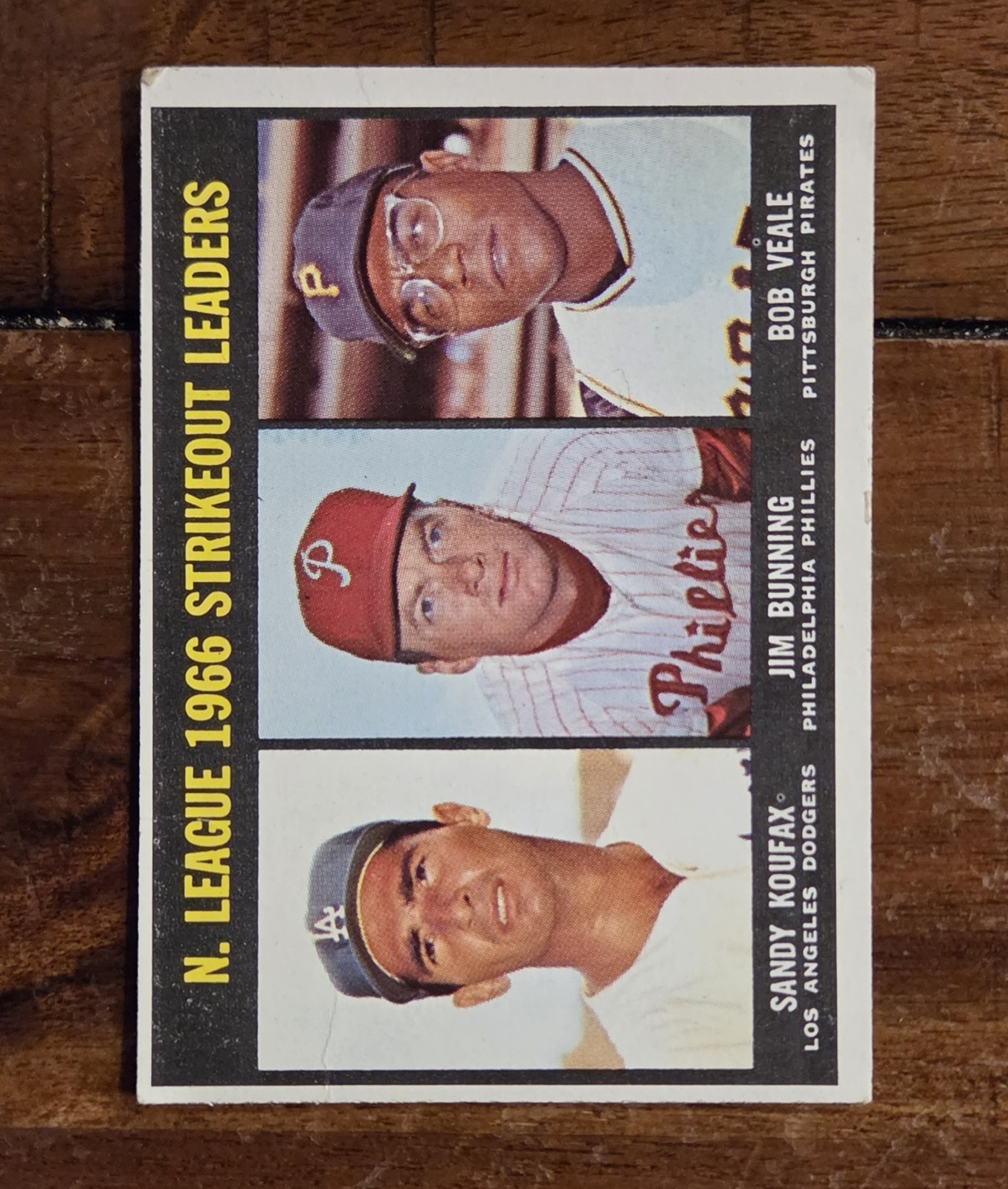 1967 Topps #238 National League 1966 Strikeout Leaders