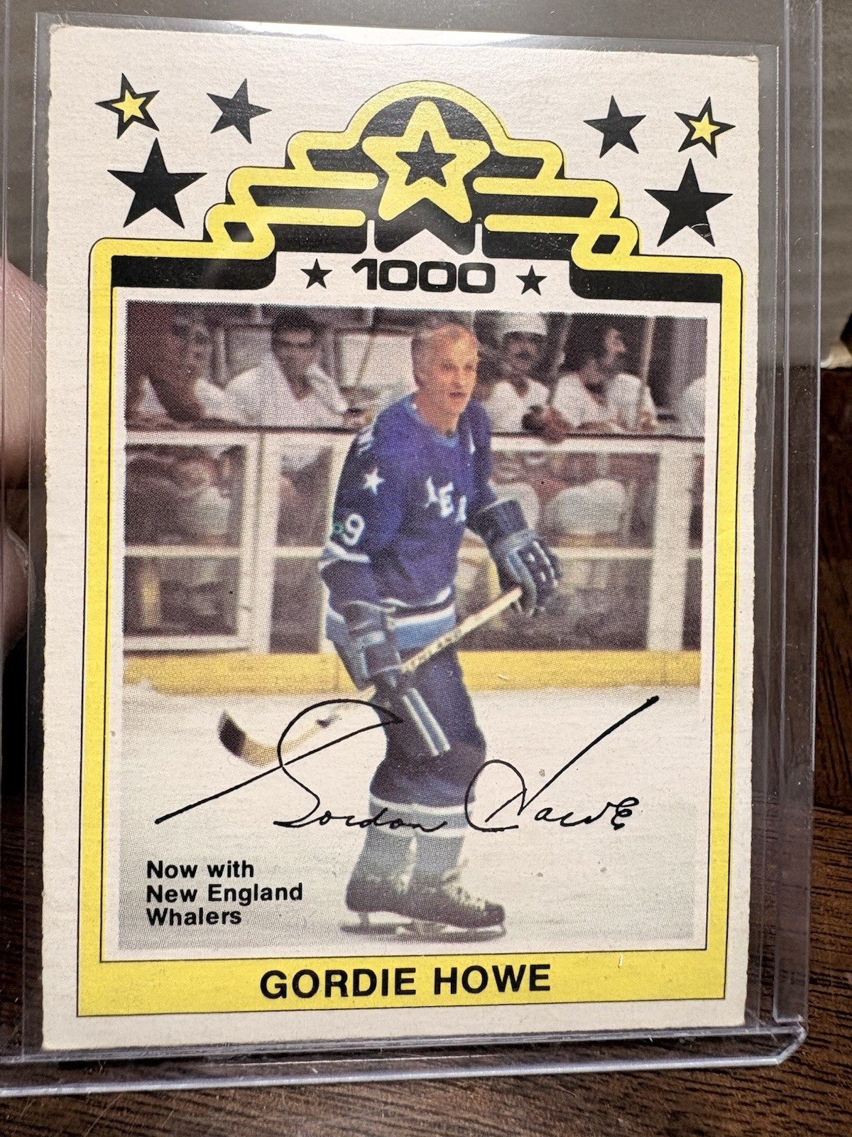 1977-78 O-Pee-Chee #1 Gordie Howe HOF WHA 1,000th Goal VTG OPC Card NR-MINT NRMT