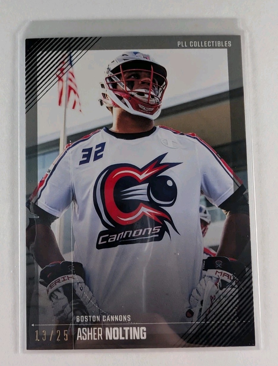 Asher Nolting 2026 Premier Lacrosse League Fieldside II PLL #45 BLACK Foil #/25