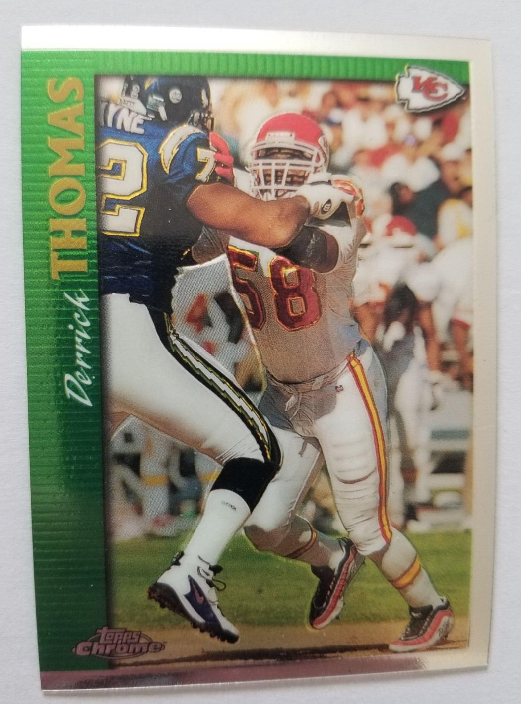 1997 Topps Chrome Derrick Thomas Kansas City Chiefs #55