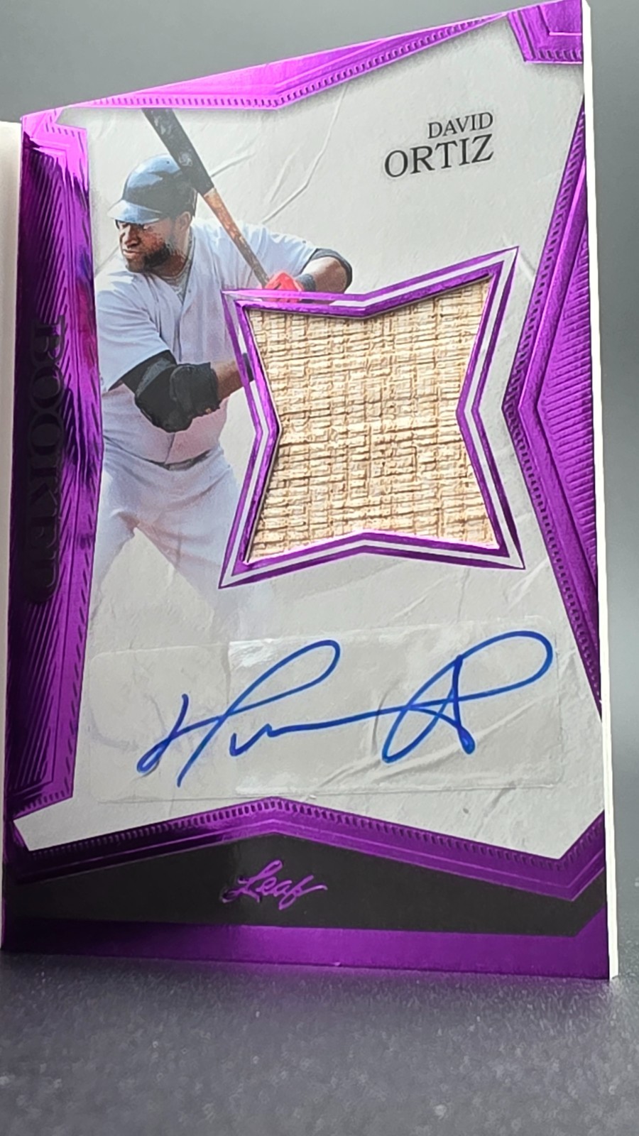 🔥 2025 Leaf History Book YAZ/ORTIZ Dual AUTO #1/8 PURPLE SSP 💎 Red Sox LEGENDS