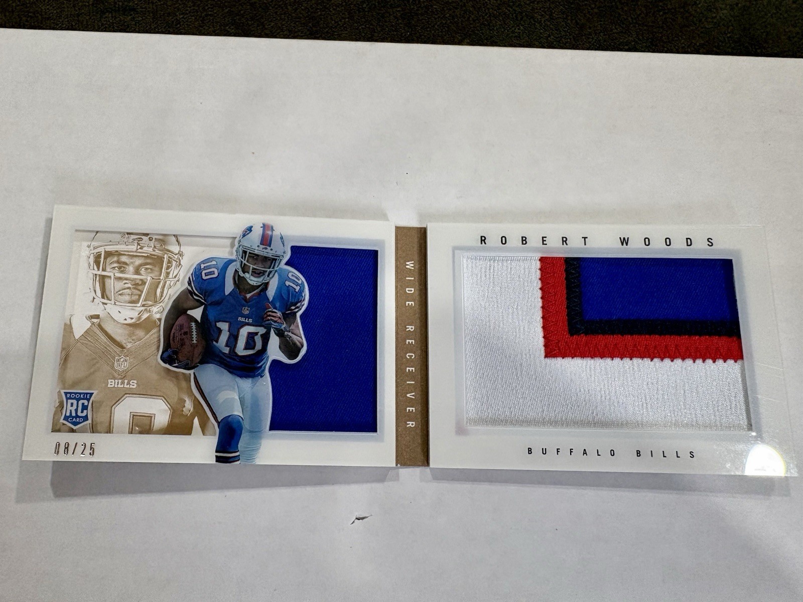 2013 Panini Playbook – Rookie Booklets Robert Woods #231 Patch 25 (MEM, RC)