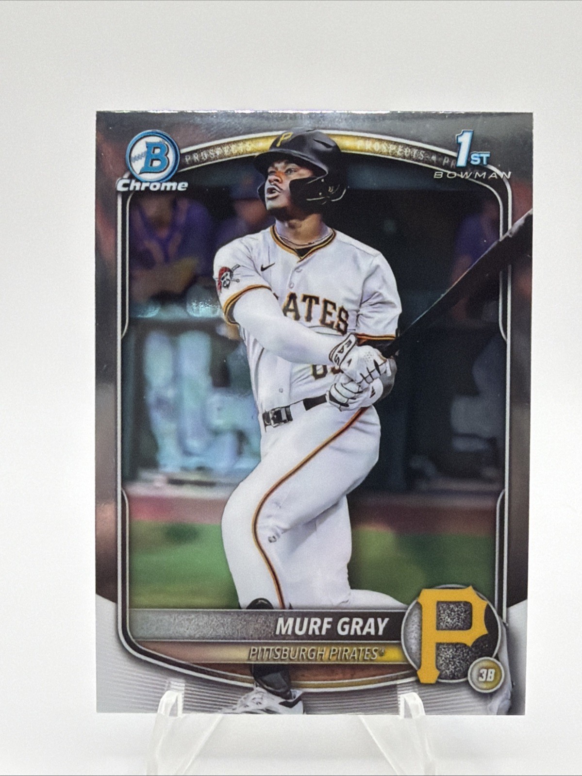 2025 Bowman Draft Murf Gray 1st Chrome Pittsburgh Pirates