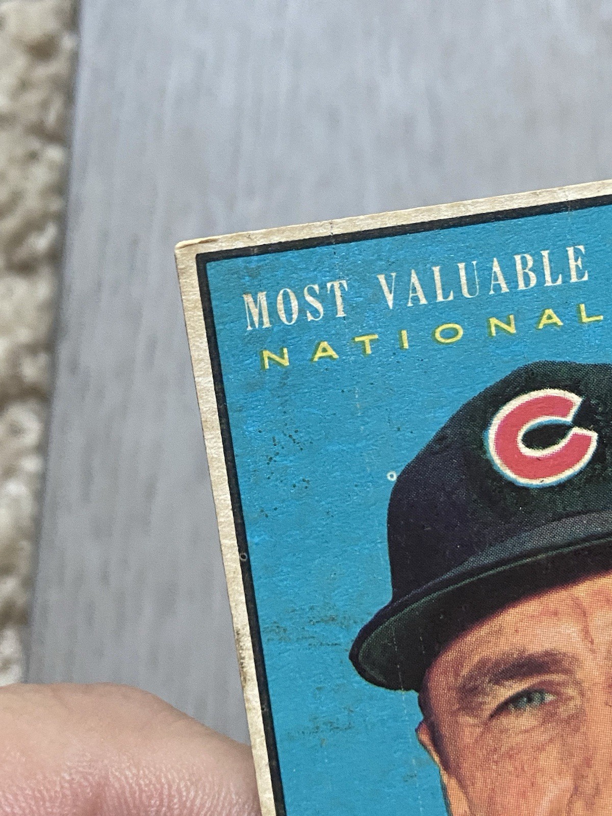 1961 MLB Topps MVP | Hank Sauer | #481 | Chicago Cubs | LIGHT WRINKLES