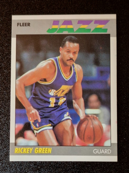1987-88 Fleer Basketball Ricky Green #43 NEAR MINT 87 Utah Jazz