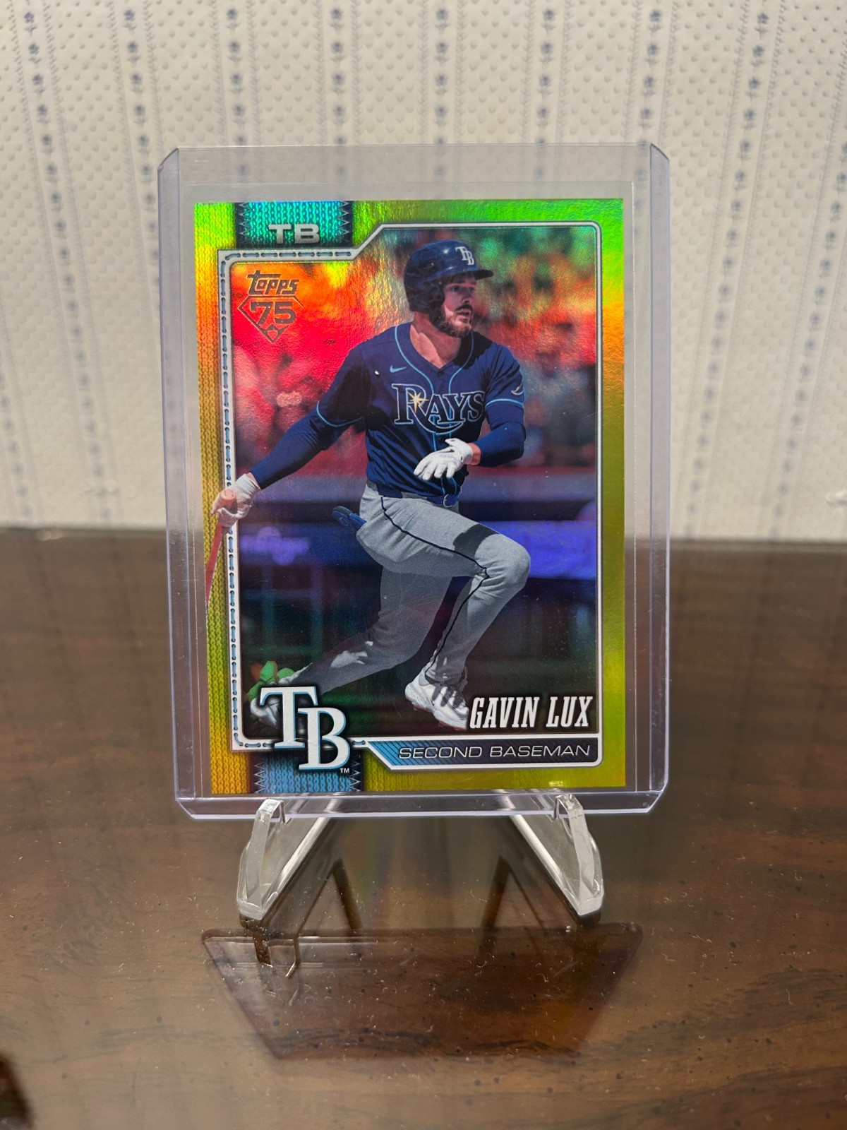 2026 Topps Series 2 – #357 GAVIN LUX – Yellow Rainbow Foil #001/399