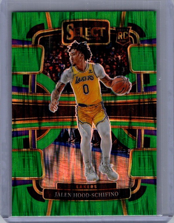 2023-24 Panini Select #99 Jalen Hood-Schifino Green Shock Prizms