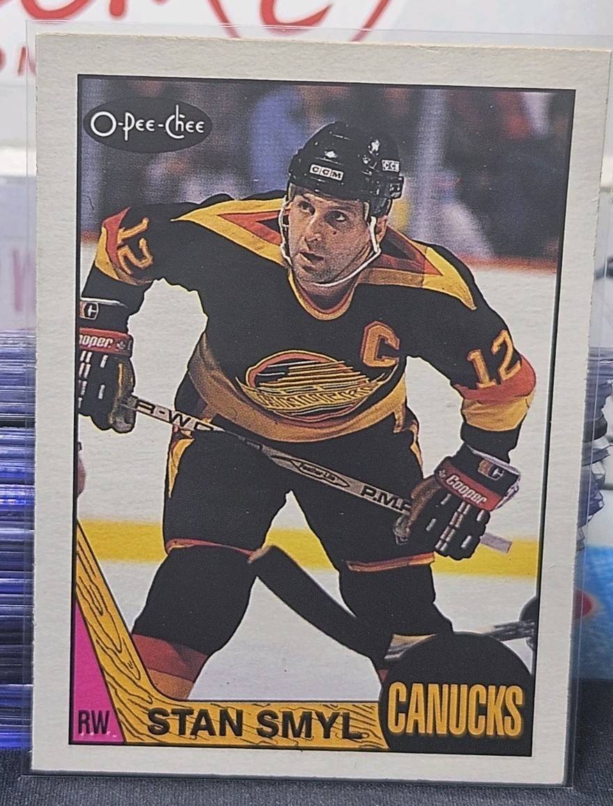 87-88 O-Pee-Chee Stan Smyl 🚨🚨🚨 Vancouver Canucks