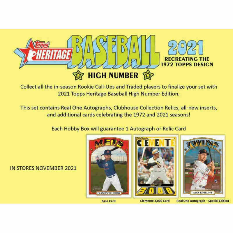 2021 Topps Heritage High Number Complete Base Set (200) 501-700 Kelenic RC