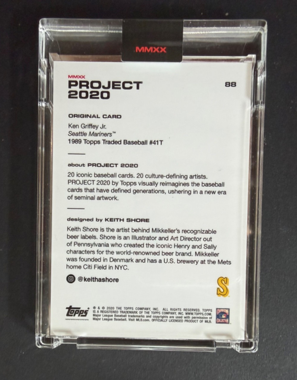 2020 Topps Project Ken Griffey Jr. #88 Mariners w/Original Box
