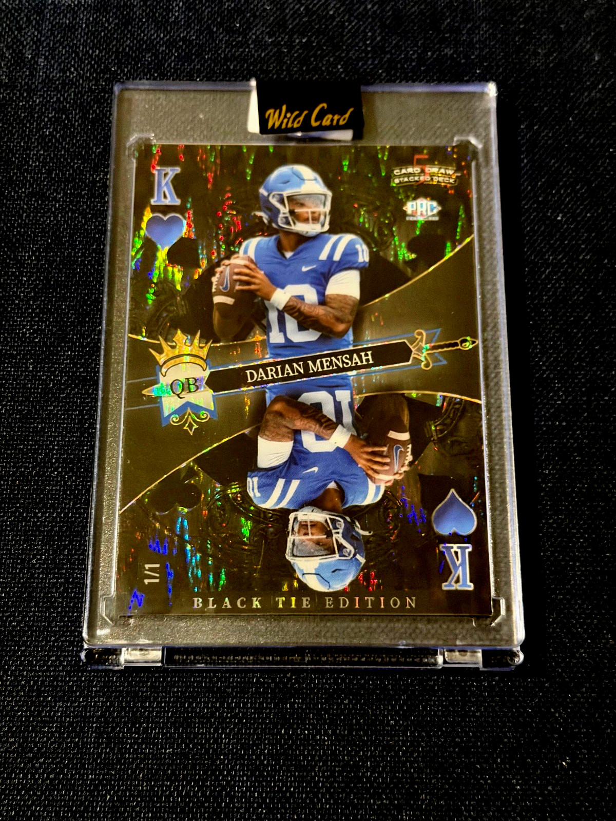 Darian Mensah #1/1 King of Hearts Wild Card (2026) RARE CARD Duke Blue Devils