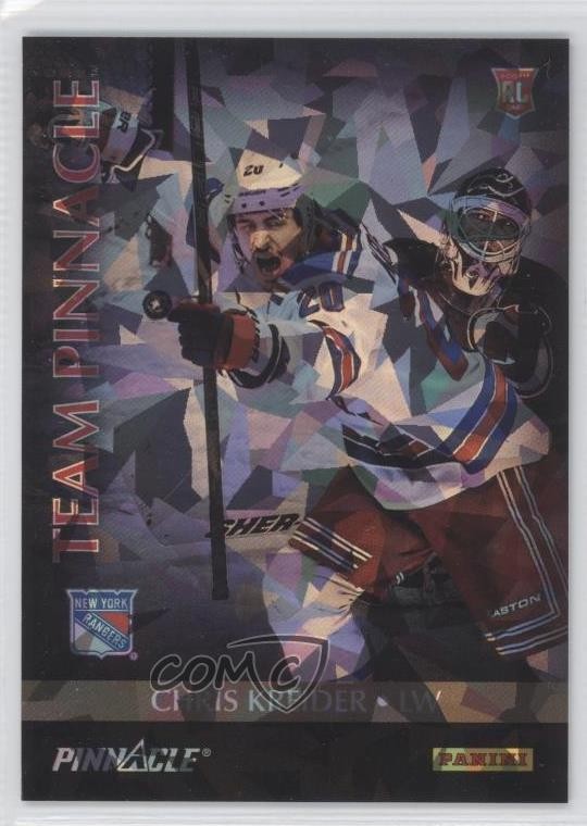 2013 Father’s Day Team Pinnacle Cracked Ice Chris Kreider Sven Baertschi #14 3j2