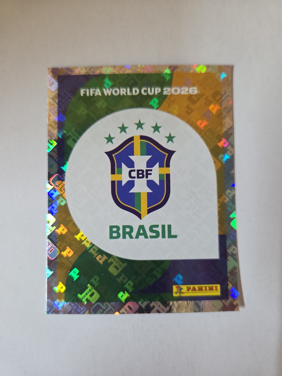 2026 Panini FIFA World Cup Sticker Brasil Team Logo BRA 1 BRA1