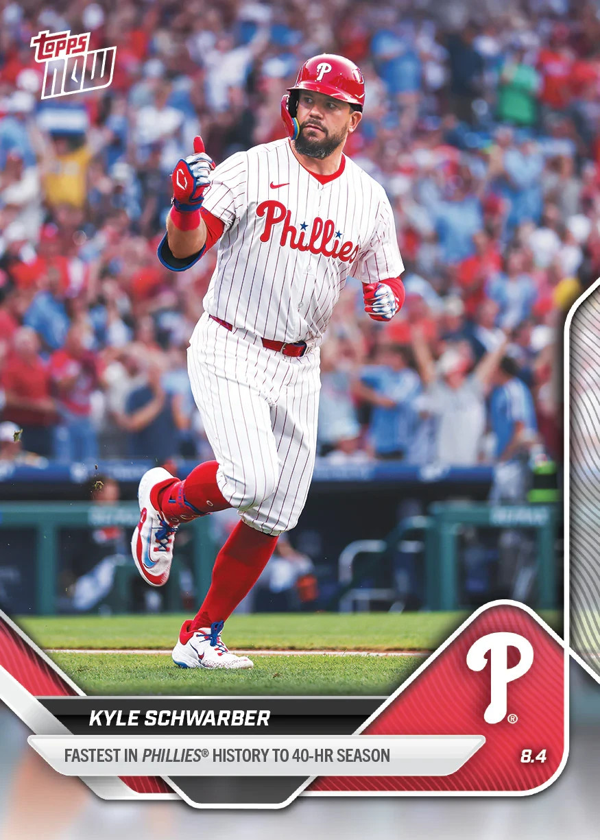 Kyle Schwarber Philadelphia Phillies 2025 MLB Topps NOW Card #515