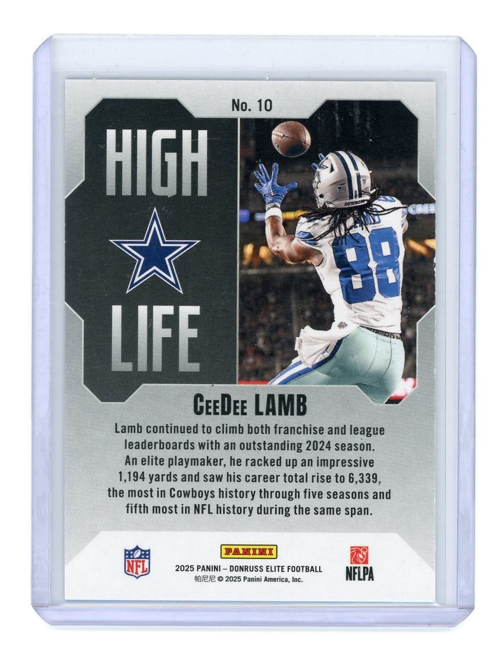 CeeDee Lamb 2025 Donruss Elite High Life /799 Dallas Cowboys