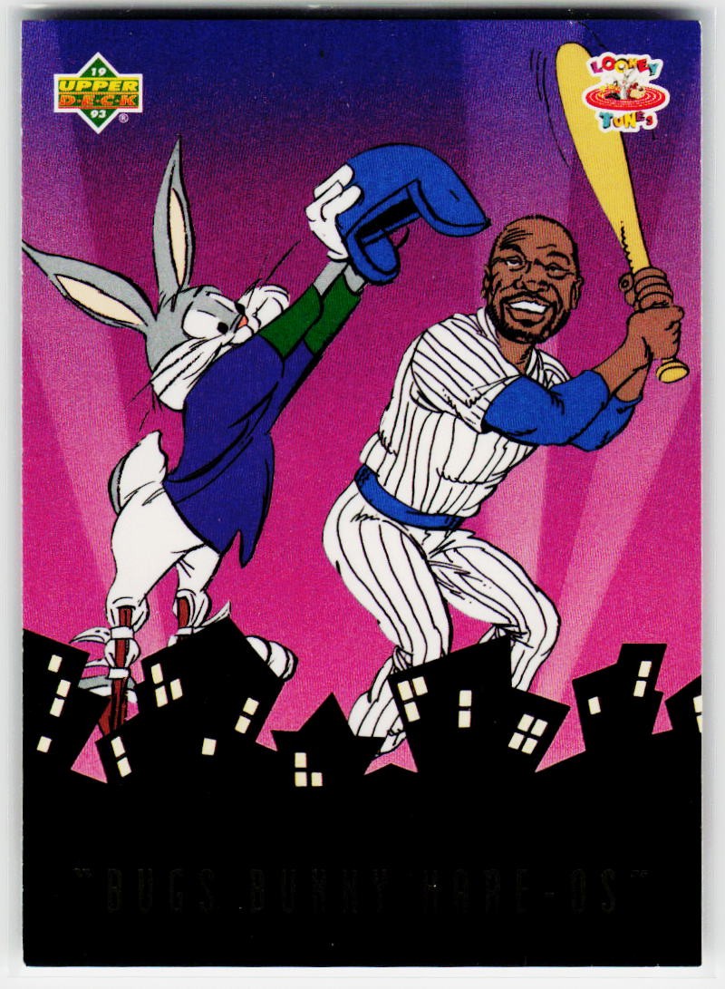 1993 Upper Deck Adventures in Toon World #BBH4 Reggie Jackson Bugs Bunny Hare-Os