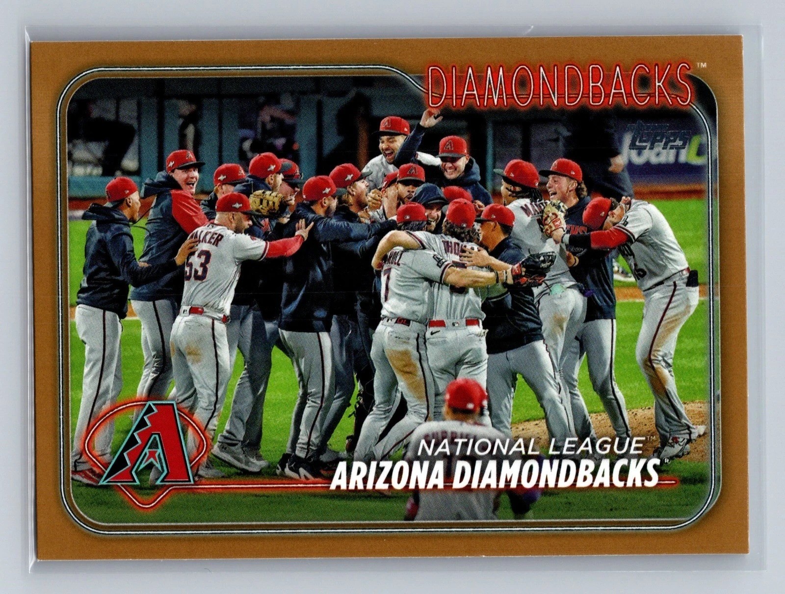 2024 Topps Series 2 – ArizonaDiamondbacks #558 Gold /2024