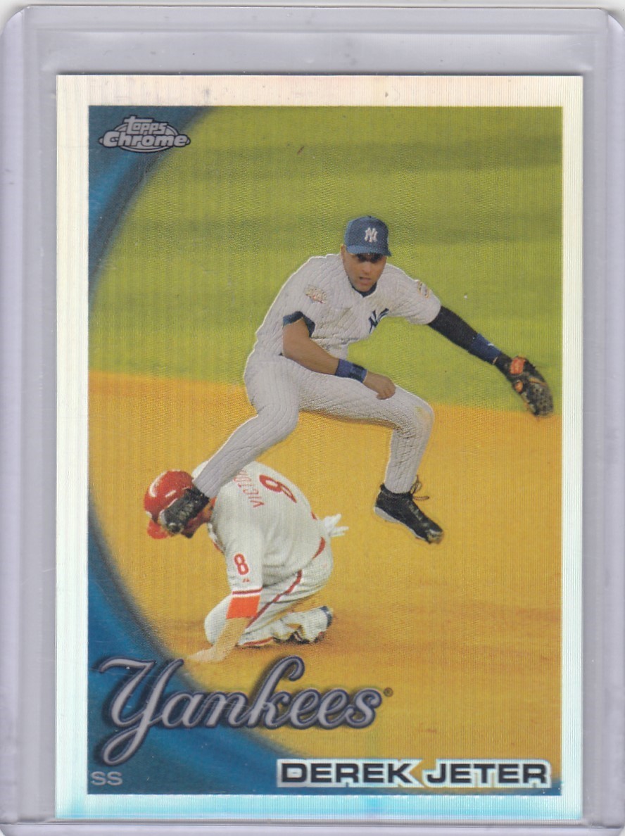 2010 Derek Jeter Topps Chrome REFRACTOR Parallel #165 – NY New York Yankees