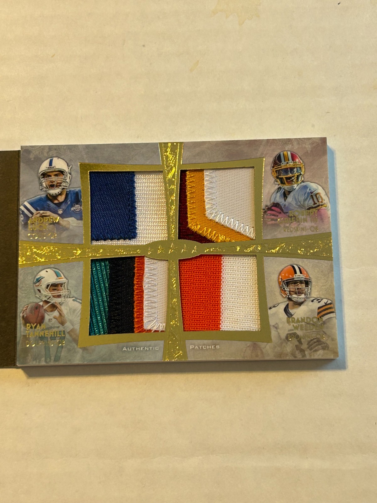 2013 FiveStar Smith Luck Griffin Tannehill Weeden Barkley 5/5 Octo Patch Booklet